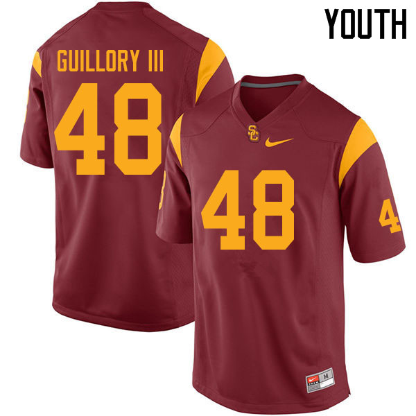 Youth #48 Winston Guillory III USC Trojans College Football Jerseys Sale-Cardinal - Click Image to Close